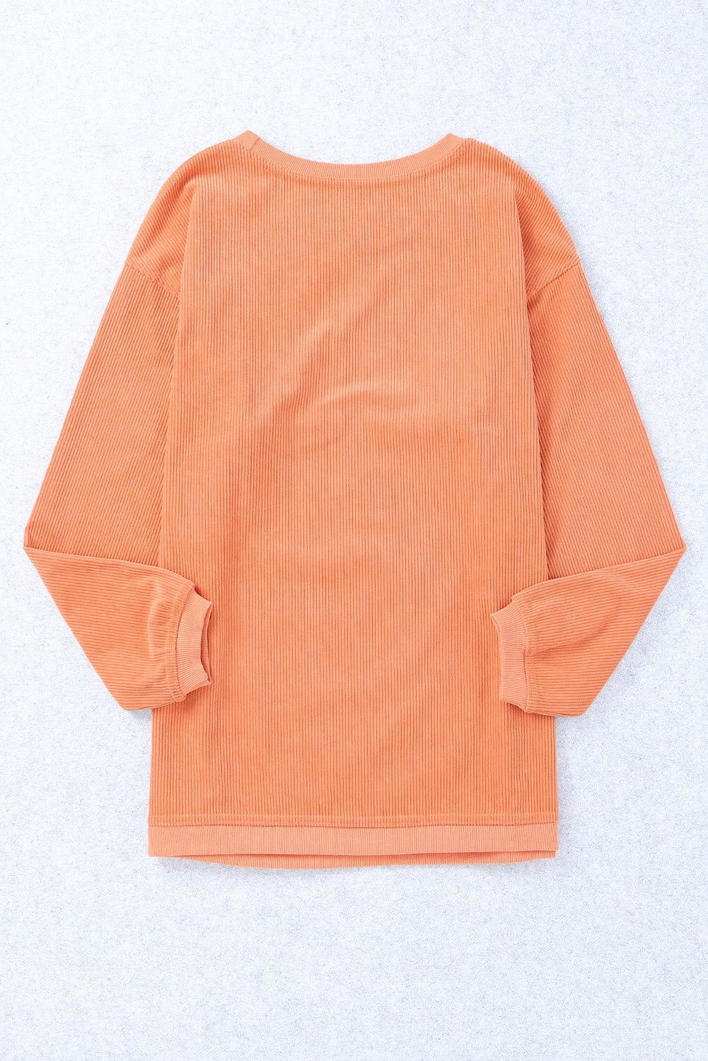 Strawberry Pink IN MY MERRY ERA Loose Fit Corded Sweatshirt
