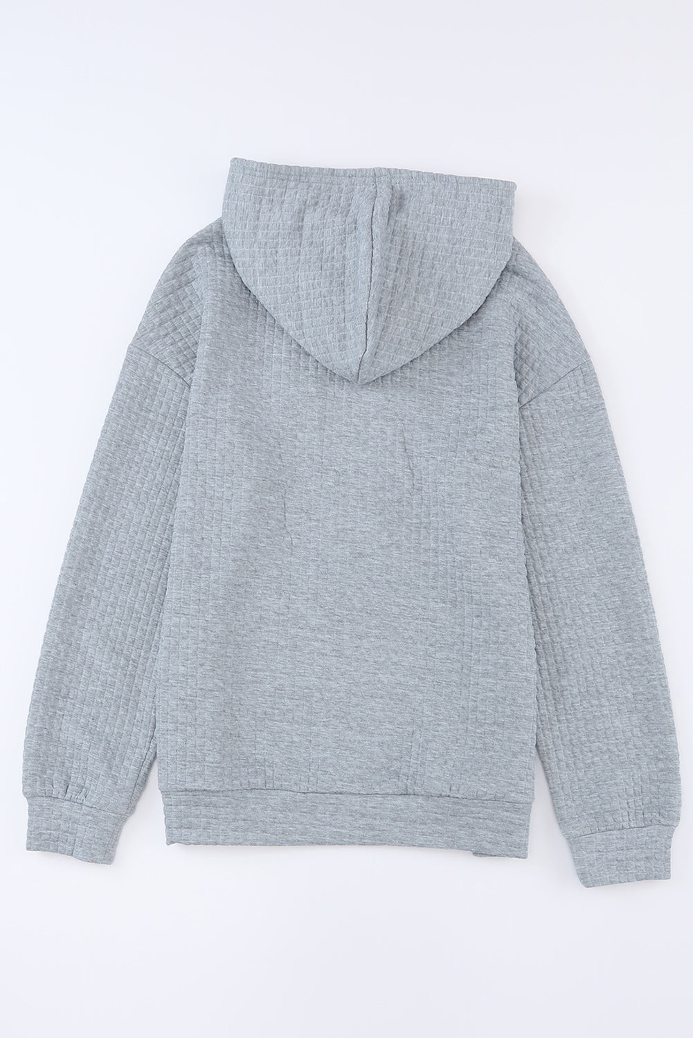 White MERRY AND BRIGHT Lattice Texture Hoodie