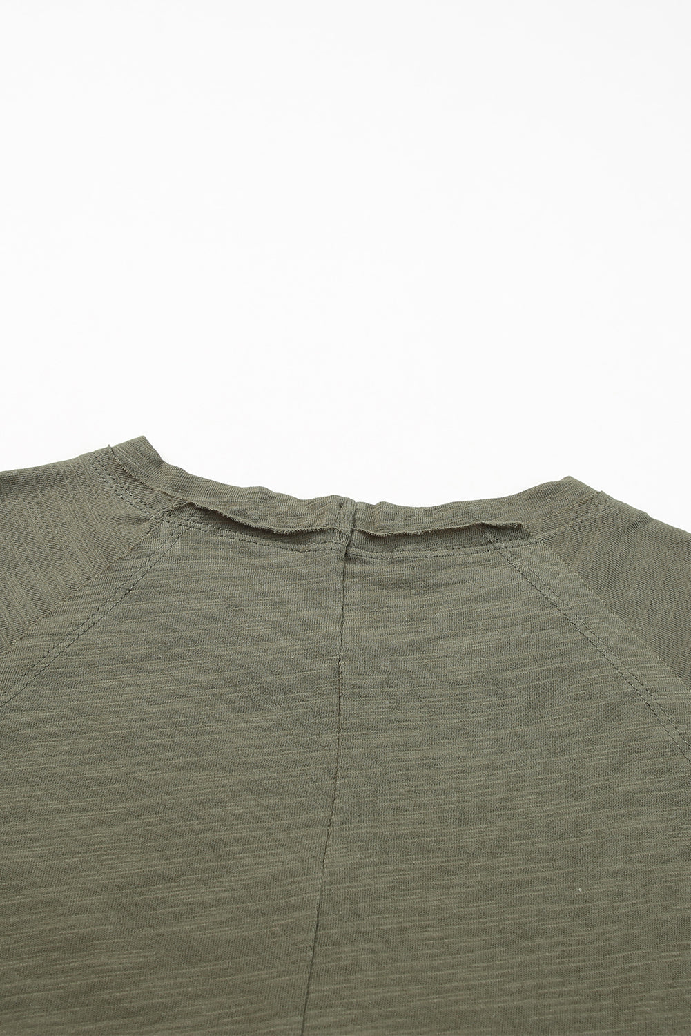 Green Merry Christmas Trees Thumbhole Sleeve Graphic Tee