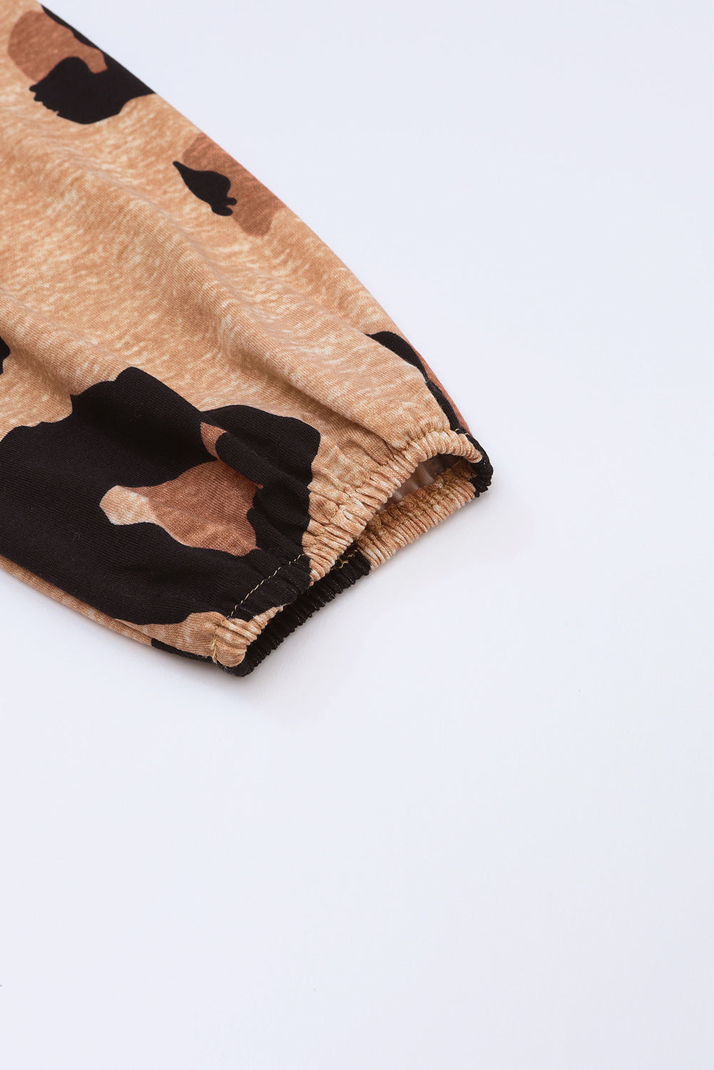 Leopard Print Long Sleeve Loose Top