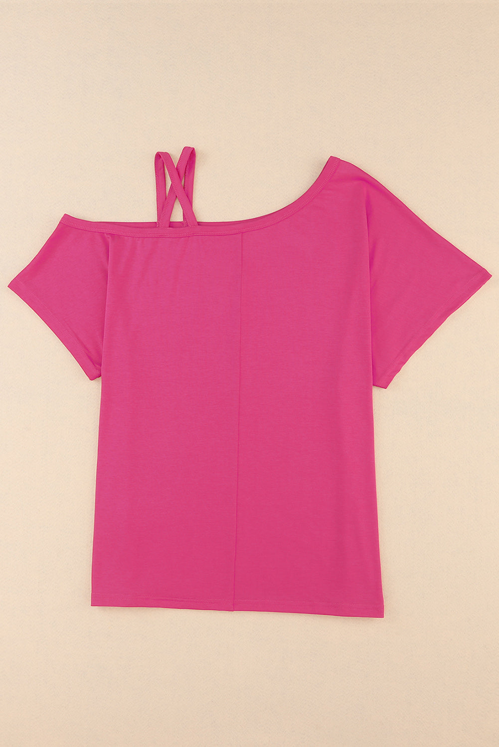 Black One Shoulder Long Sleeve Shift Blouse