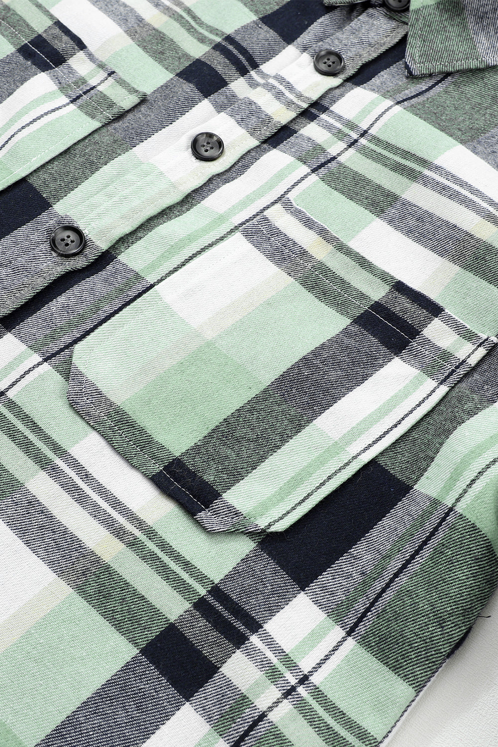 Yellow Plaid Button Up Patch Pocket Shirt