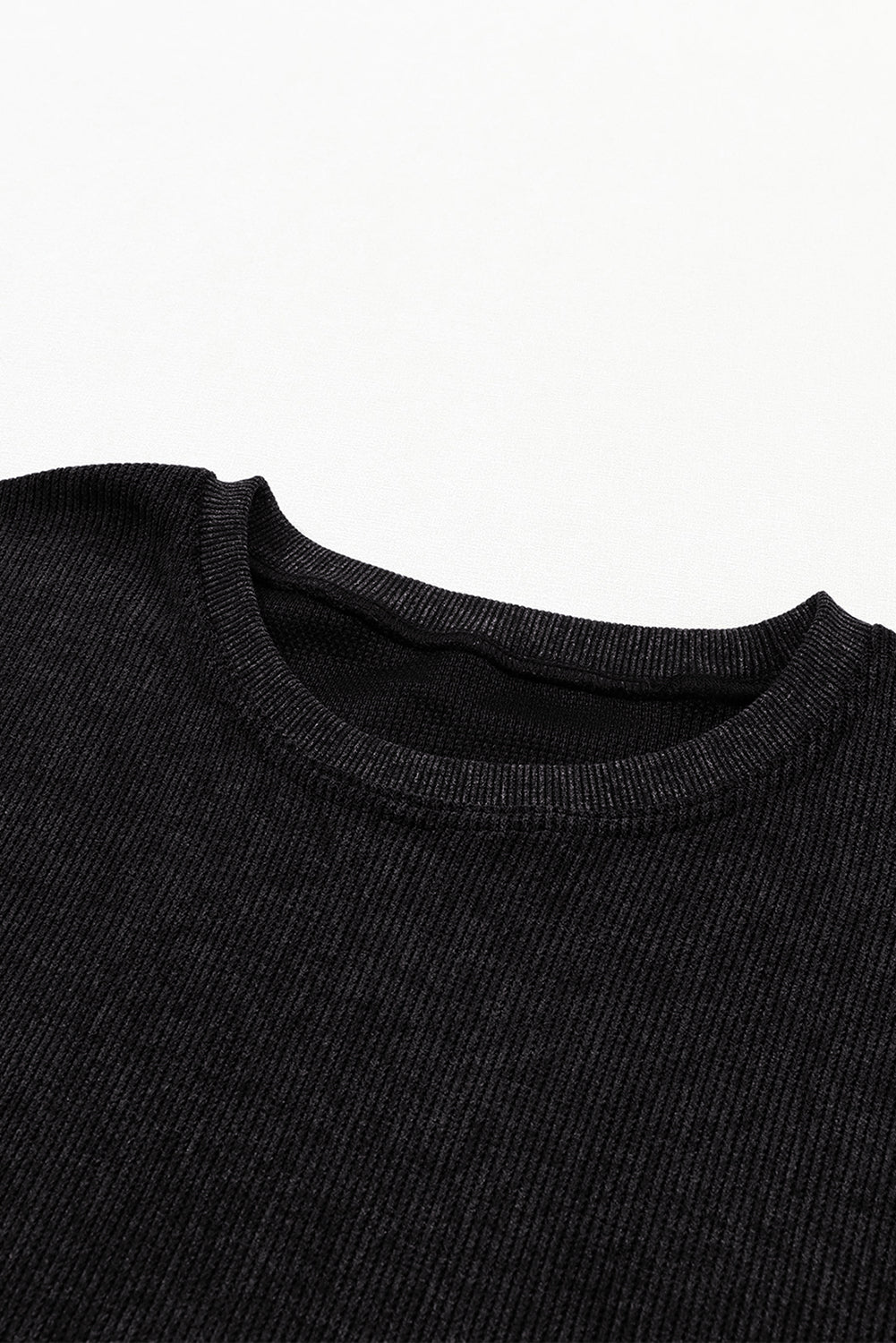 Black Christmas Neon Nutcrackers Mineral Wash Corded Sweatshirt