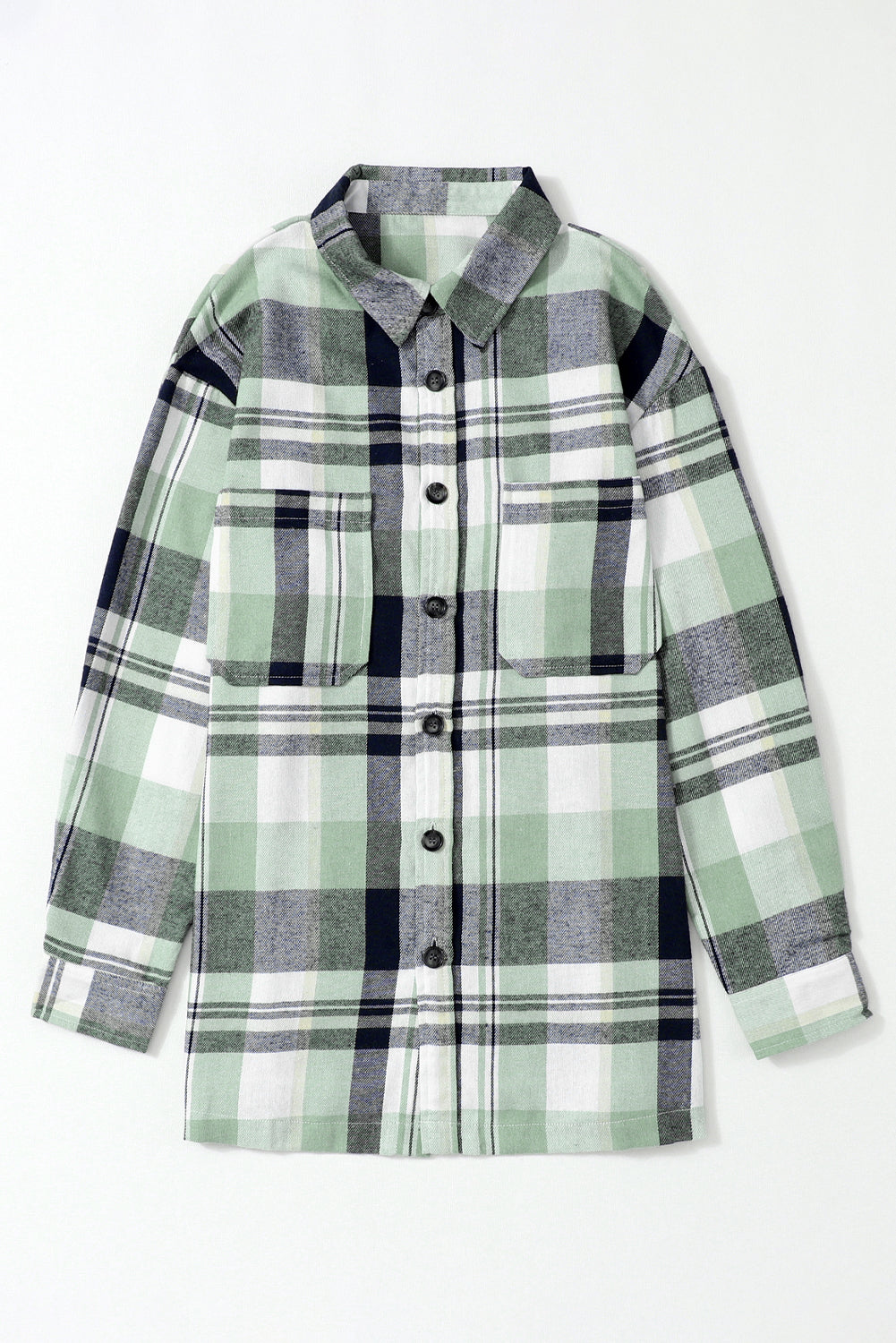 Yellow Plaid Button Up Patch Pocket Shirt