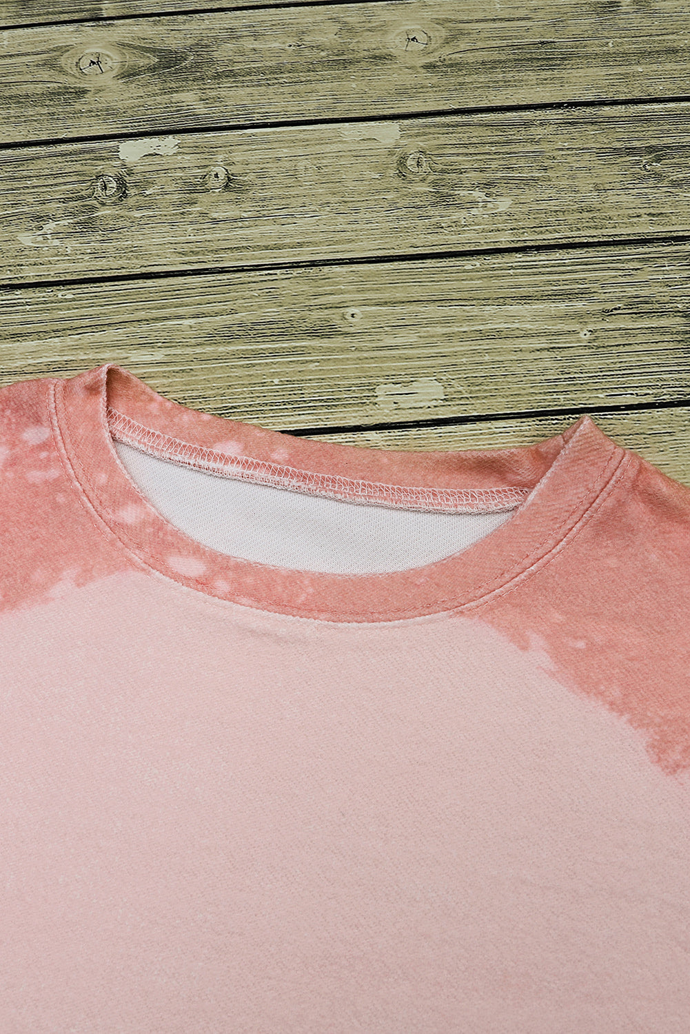 Pink Tie Dye Santa Claus Graphic Pullover Sweatshirt