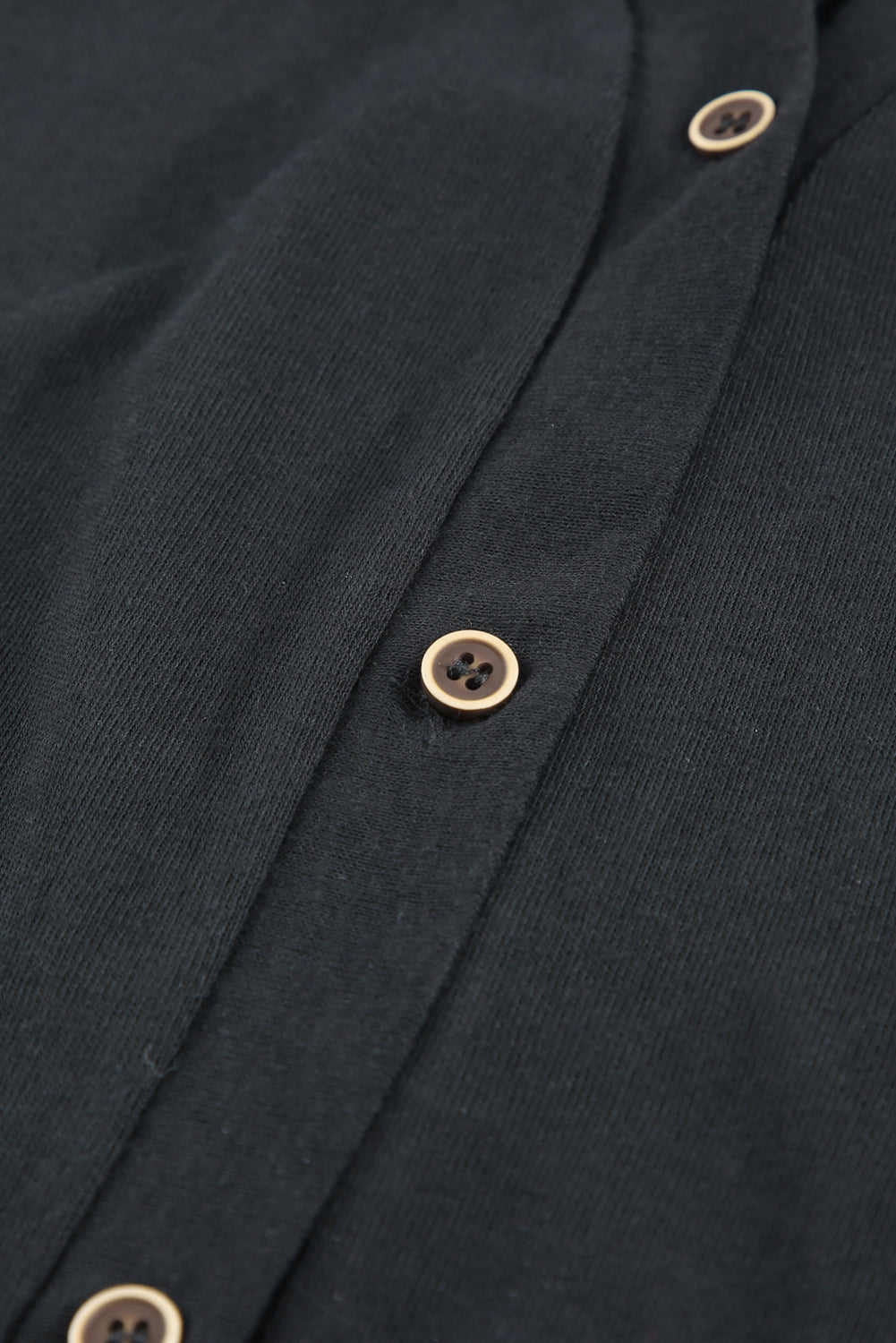 Black Sequined Santa Claus Button Up Cardigan