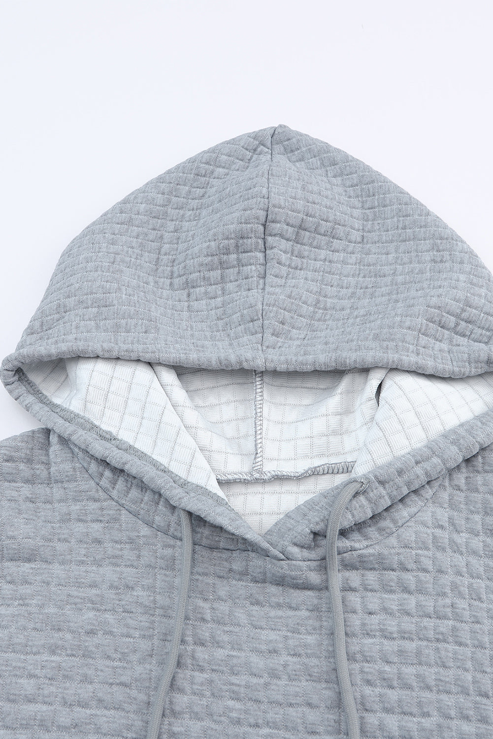 White MERRY AND BRIGHT Lattice Texture Hoodie