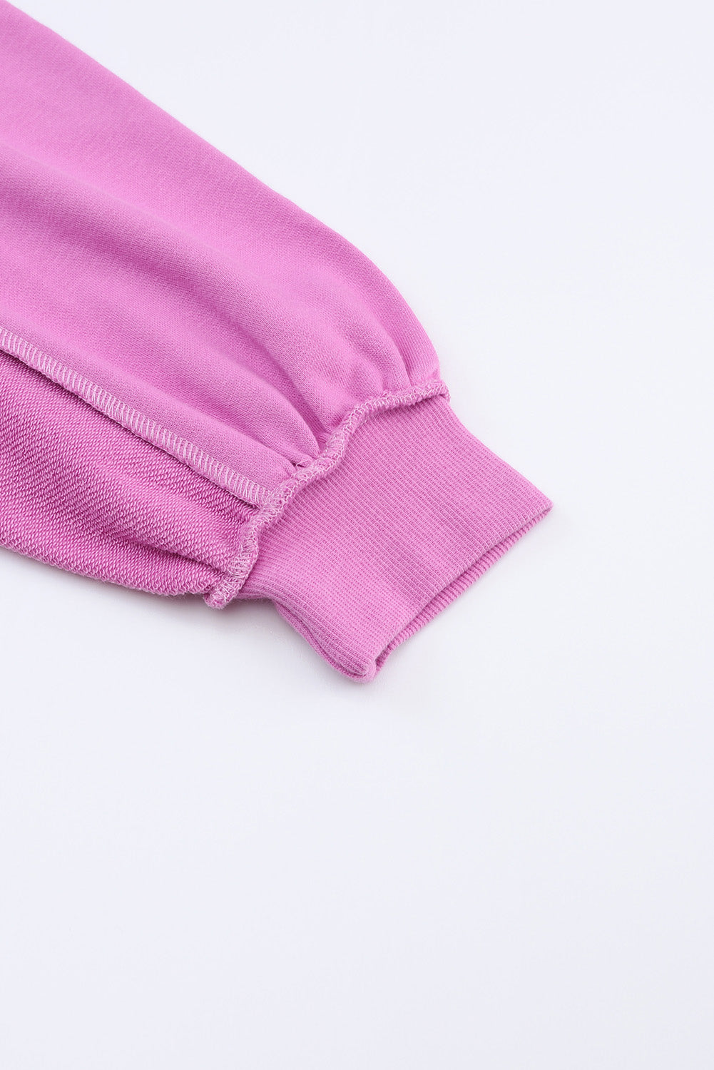 Green Oversized Exposed Seam Henley Sweatshirt