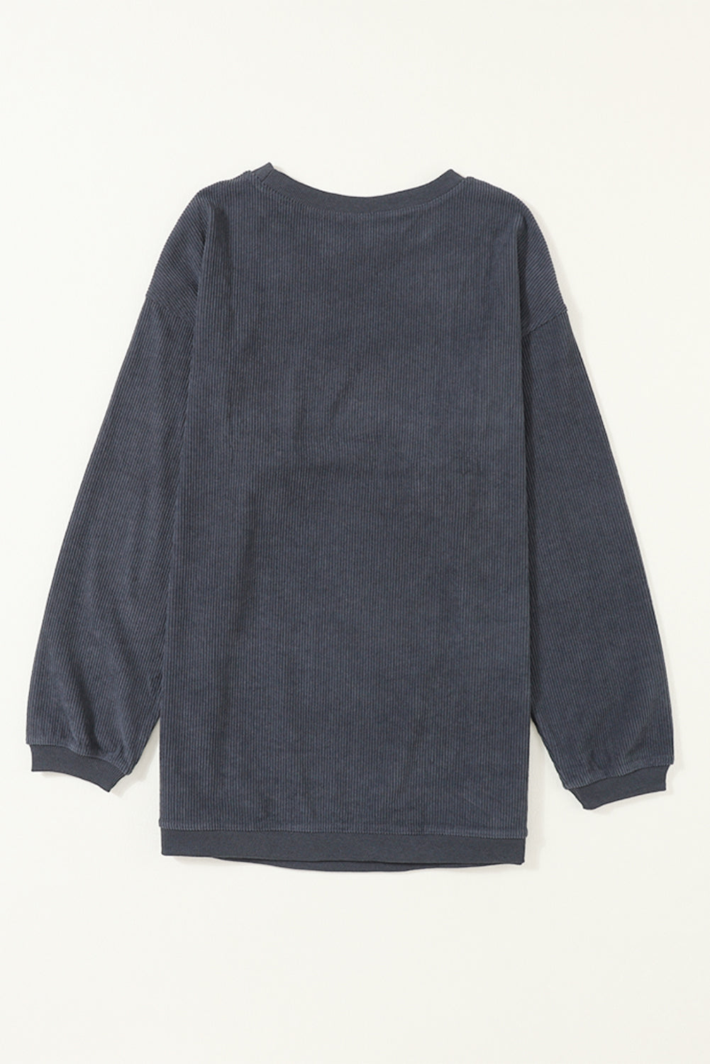 Strawberry Pink IN MY MERRY ERA Loose Fit Corded Sweatshirt