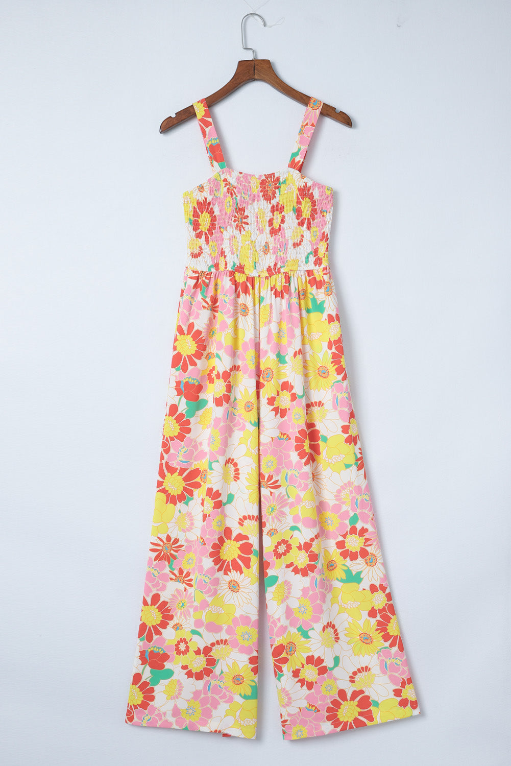 Multicolor Plus Size Floral Button Keyhole Back Ruffle Romper