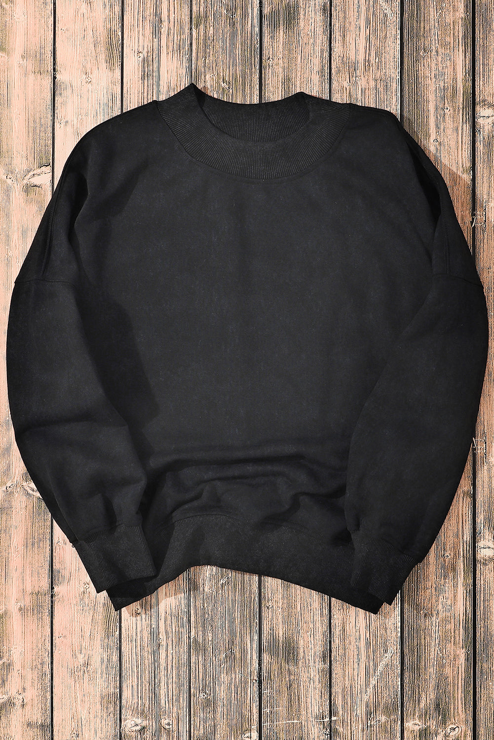 Green Drop Shoulder Crew Neck Pullover Sweatshirt