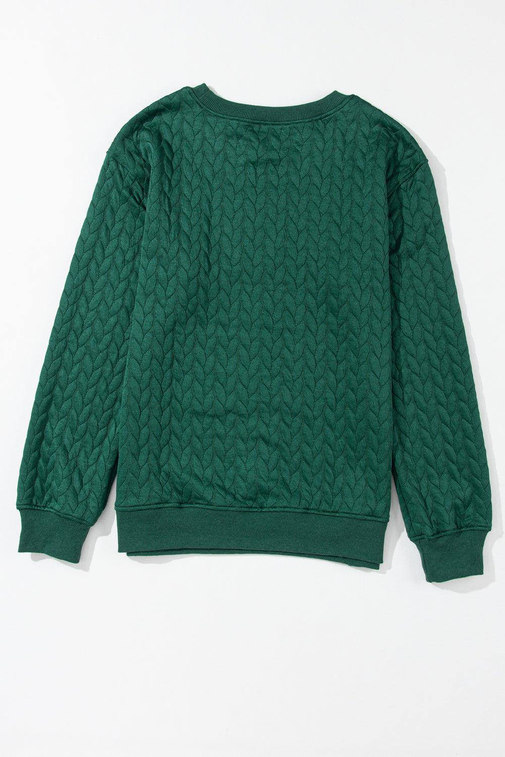 Black Merry And Bright Cable Knit Pullover Sweatshirt