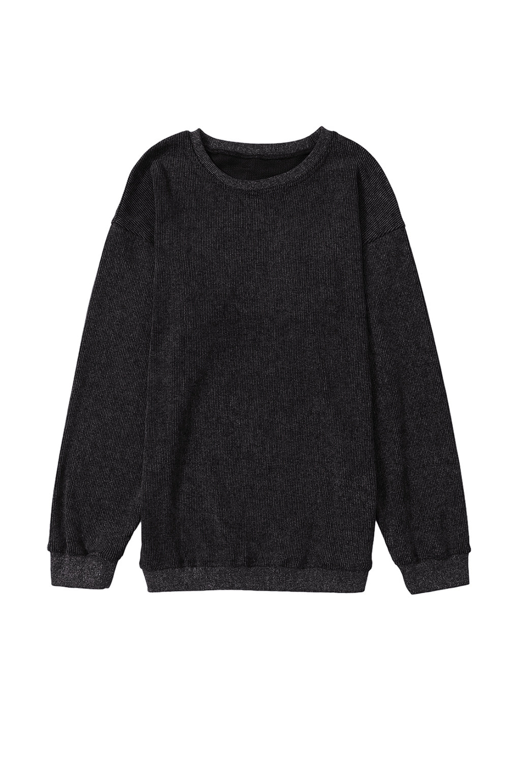 Black Christmas Neon Nutcrackers Mineral Wash Corded Sweatshirt