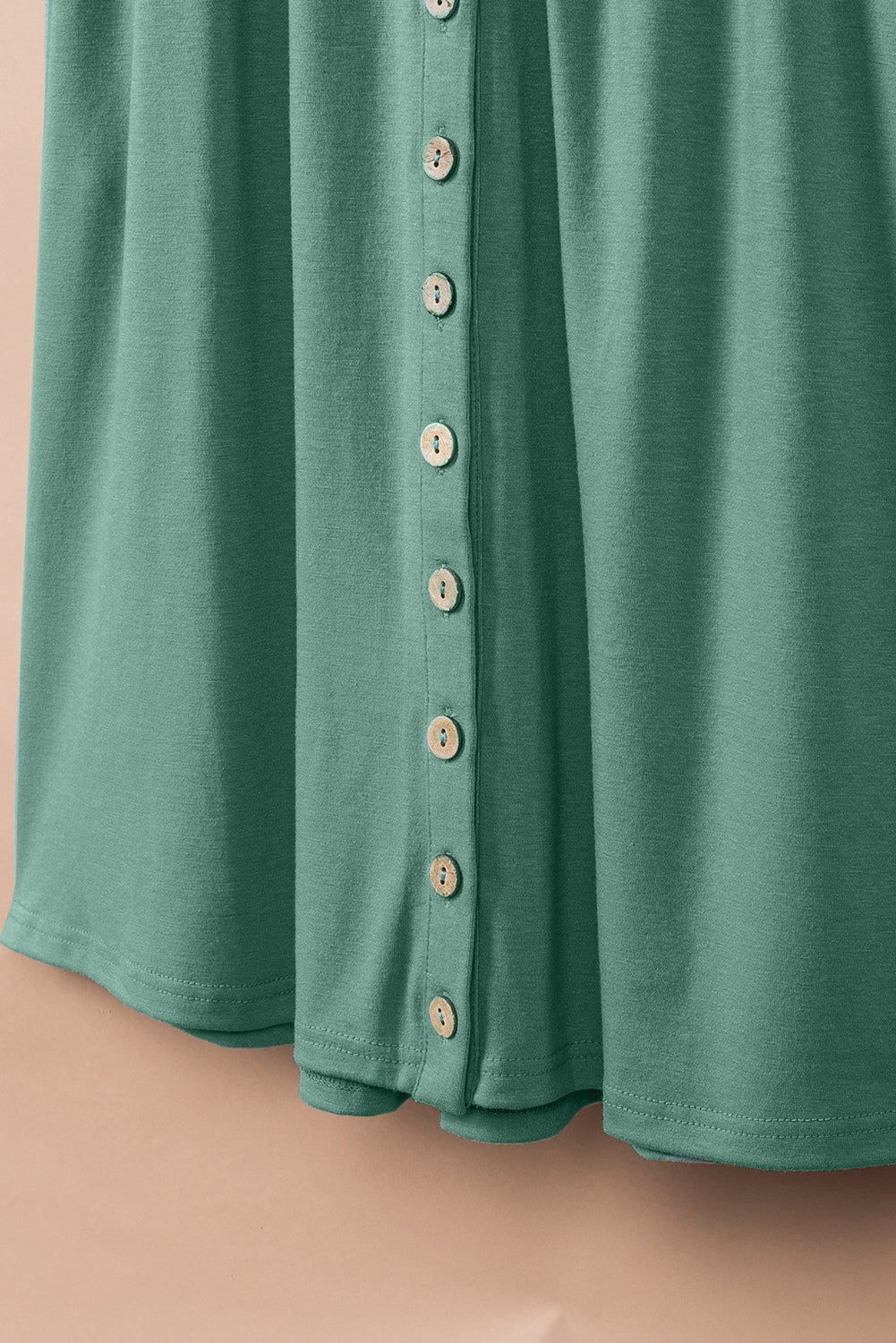 Black Buttons Sleeveless High Waist Mini Dress