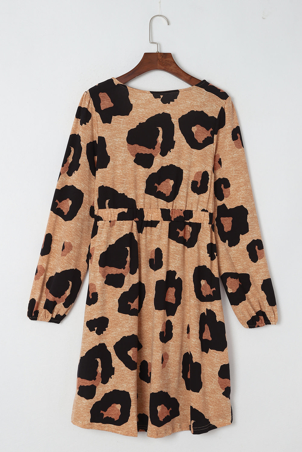 Leopard Print Long Sleeve Loose Top