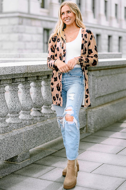 Black Sequined Santa Claus Button Up Cardigan