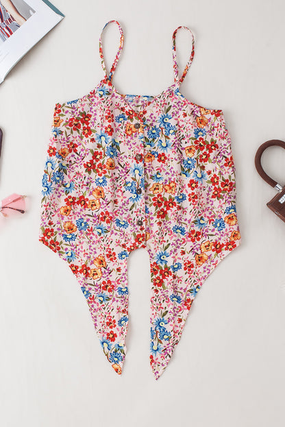 Multicolor Long Floral Print Short Sleeve Holiday Dress