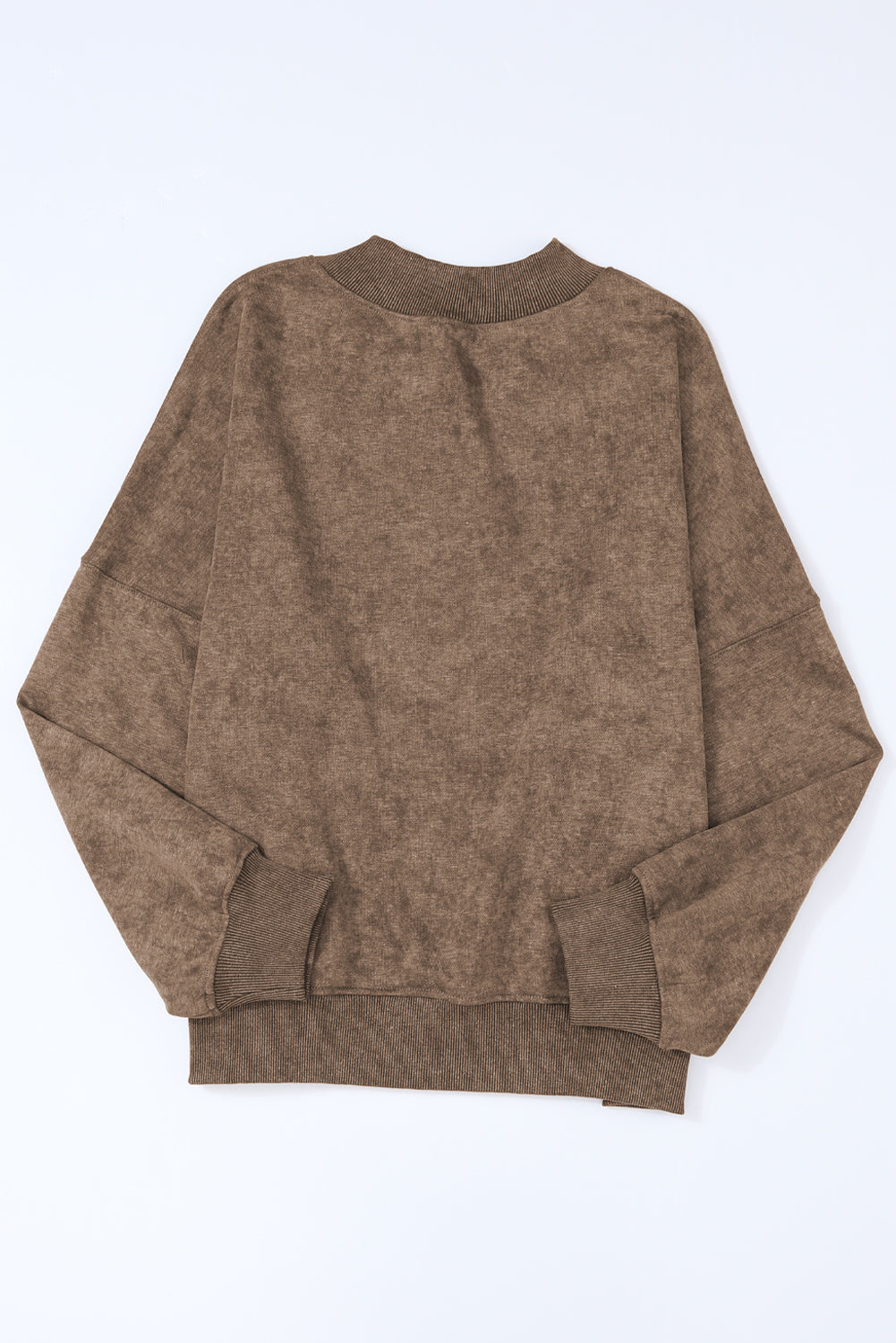 Green Drop Shoulder Crew Neck Pullover Sweatshirt