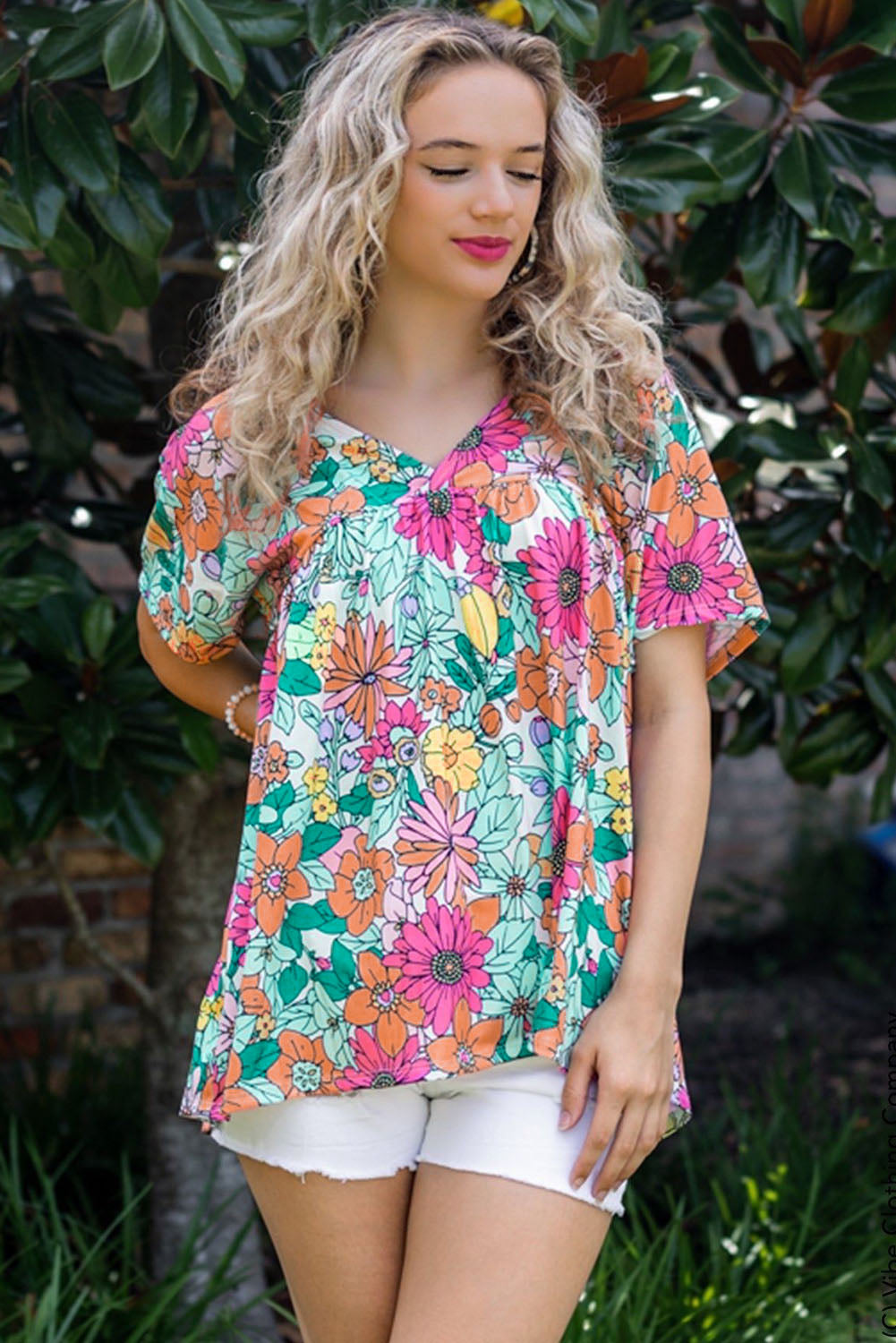 Fiery Red Round Neck Sleeveless Floral Mini Dress