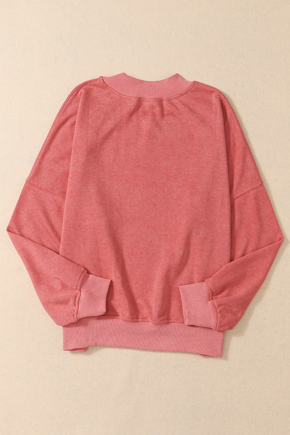 Green Drop Shoulder Crew Neck Pullover Sweatshirt