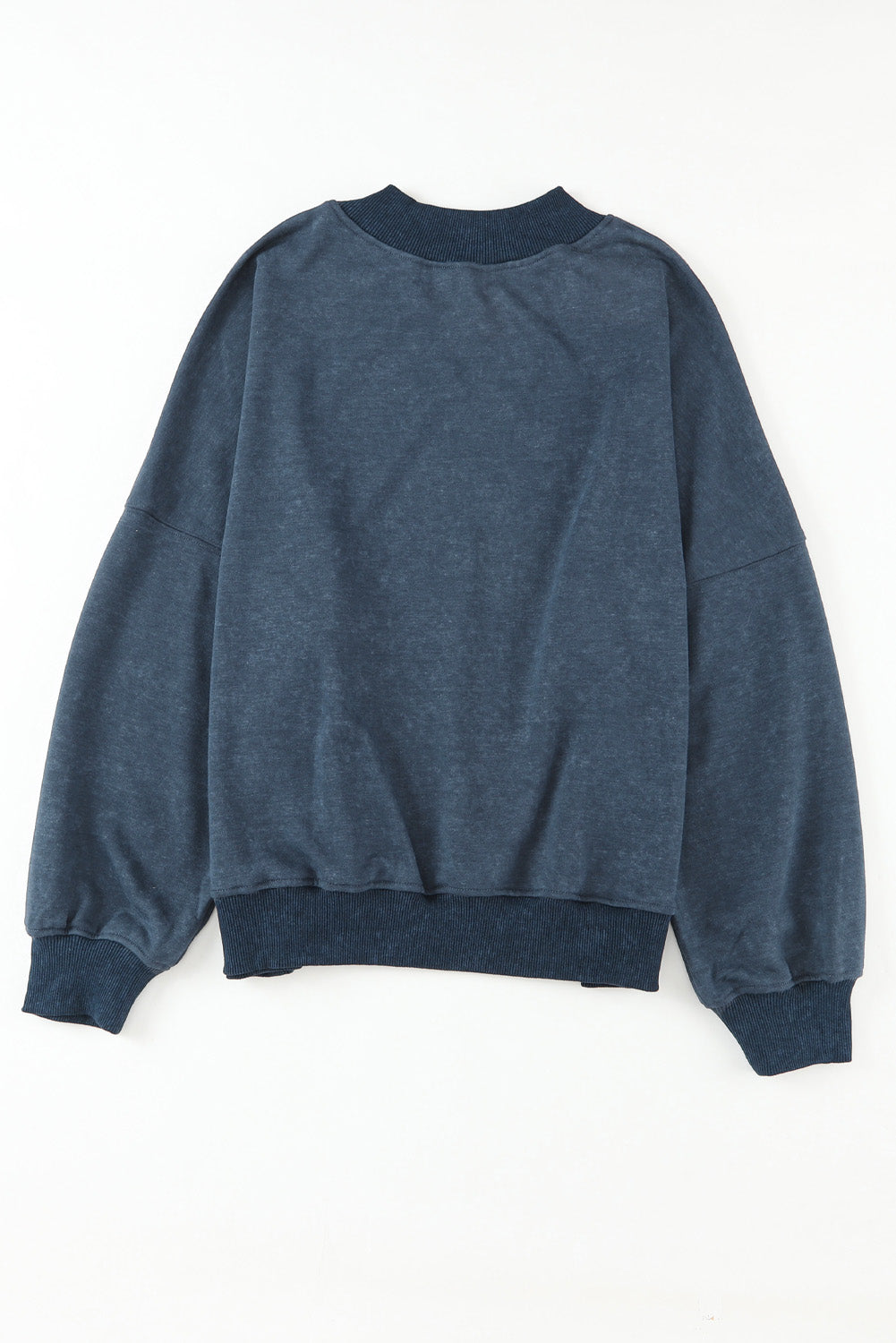 Green Drop Shoulder Crew Neck Pullover Sweatshirt