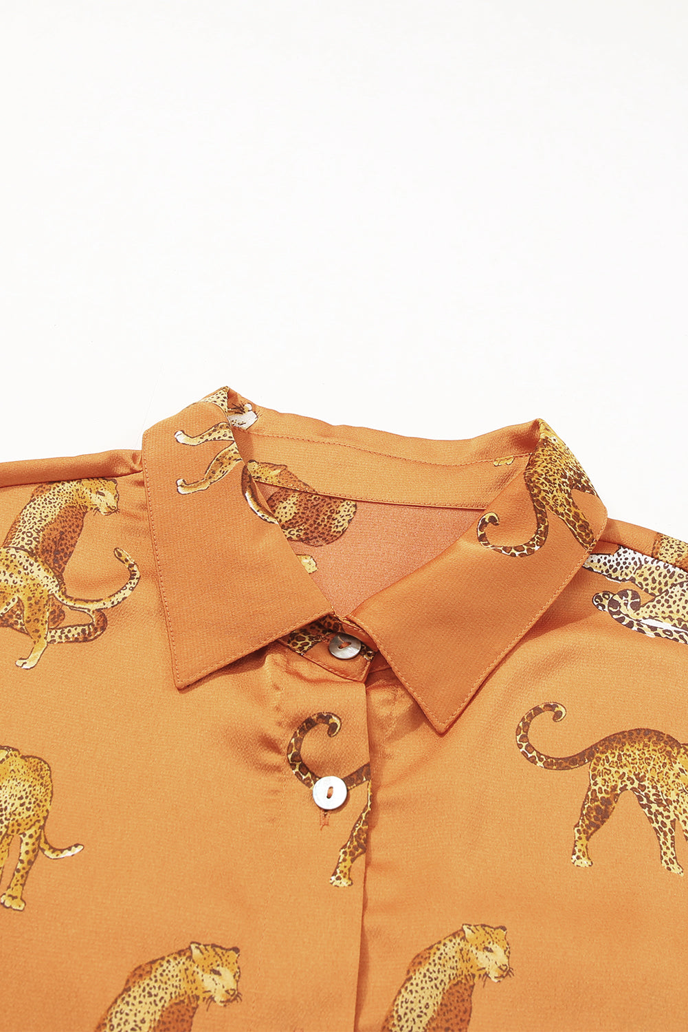 Lively Tiger Print Casual Sweatshirt