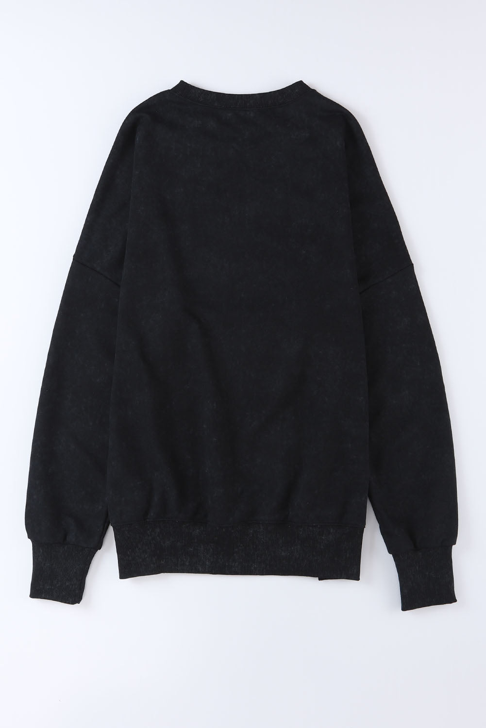 Black Merry Christmas Leopard Trees Graphic Sweatshirt