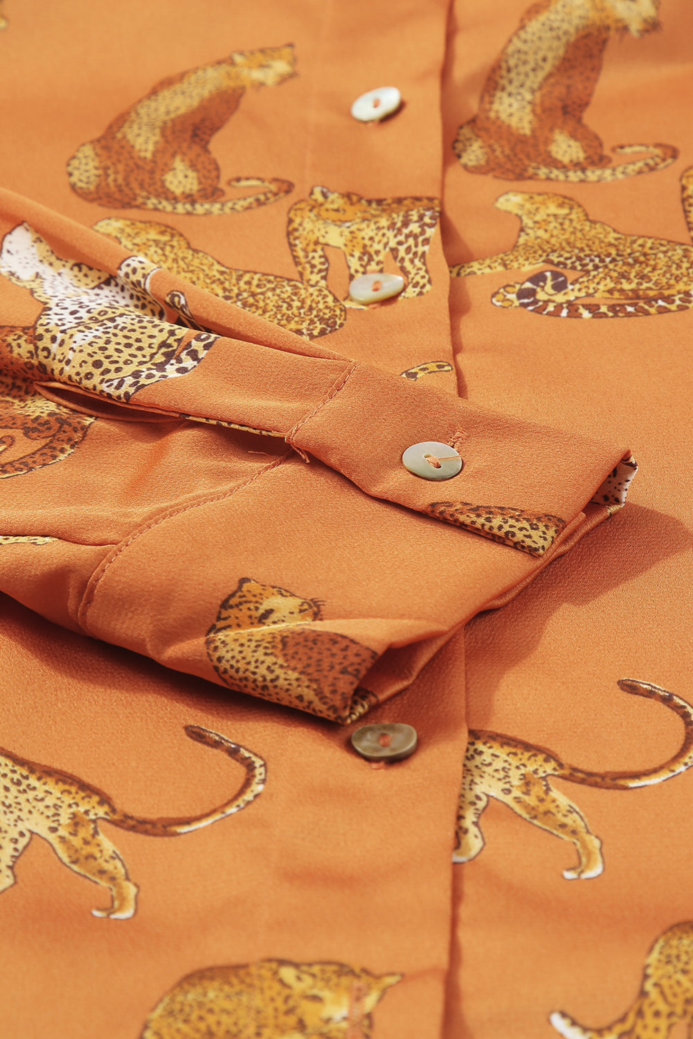 Lively Tiger Print Casual Sweatshirt