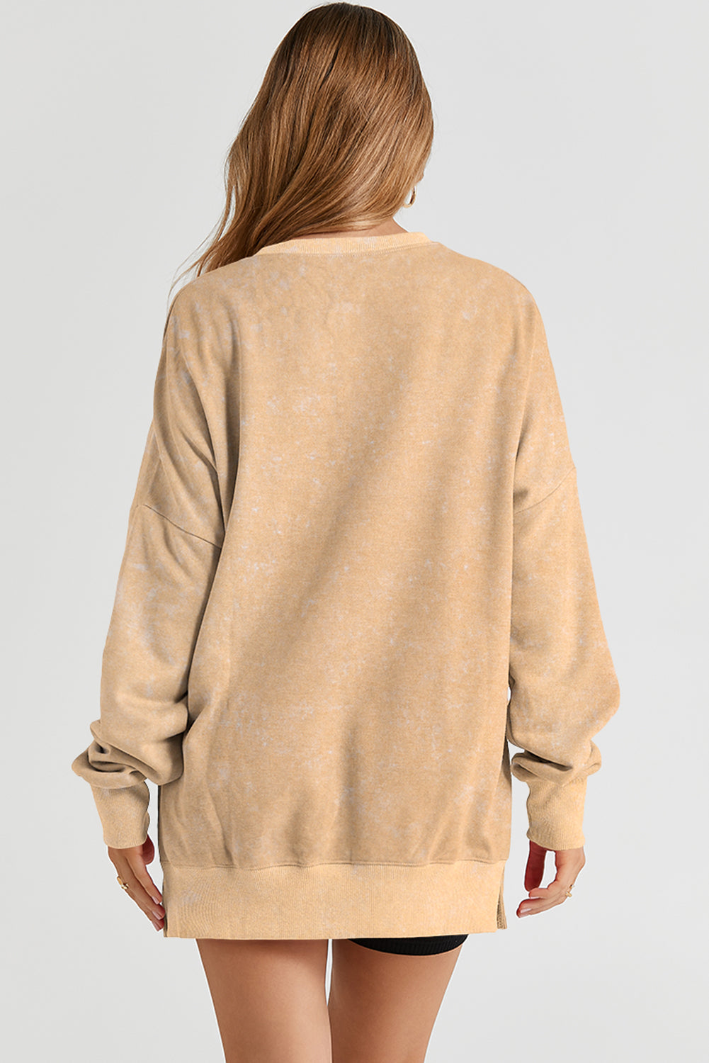 Black Merry Christmas Leopard Trees Graphic Sweatshirt