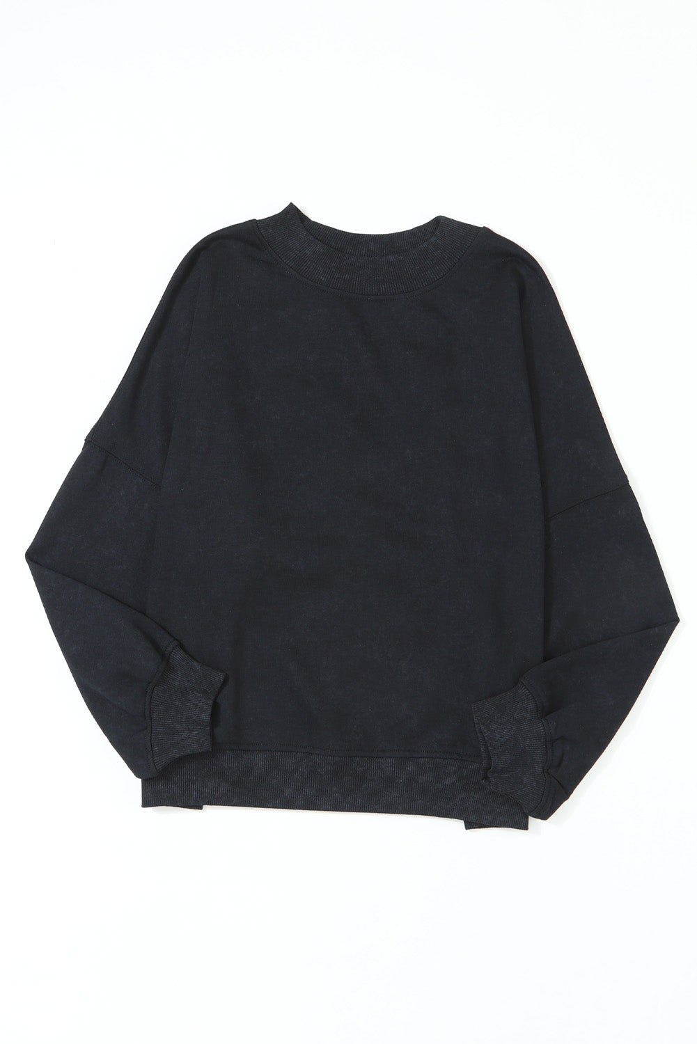 Green Drop Shoulder Crew Neck Pullover Sweatshirt