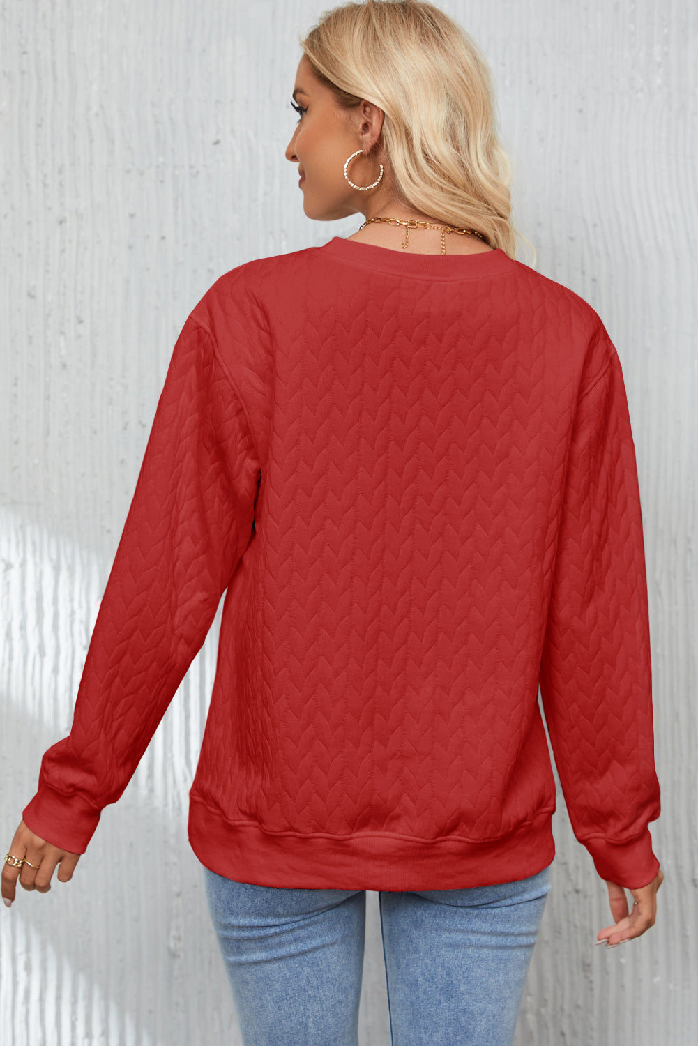 Black Merry And Bright Cable Knit Pullover Sweatshirt