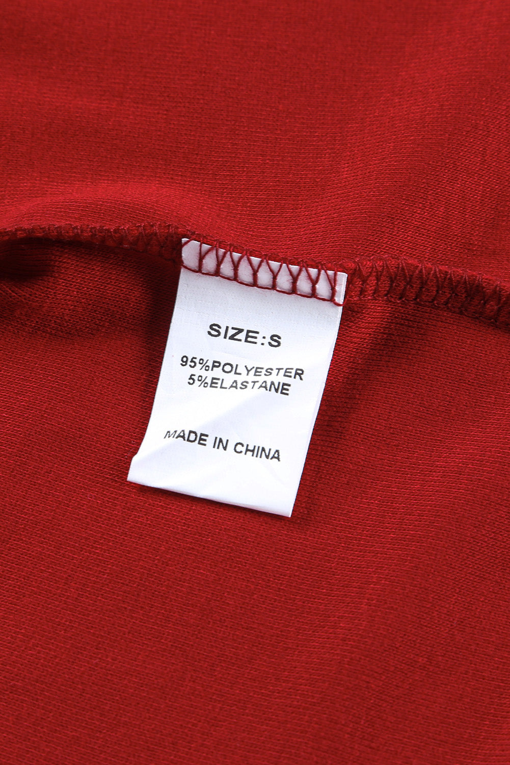 Red Sequined Christmas Favor Sleeve Casual Pullover