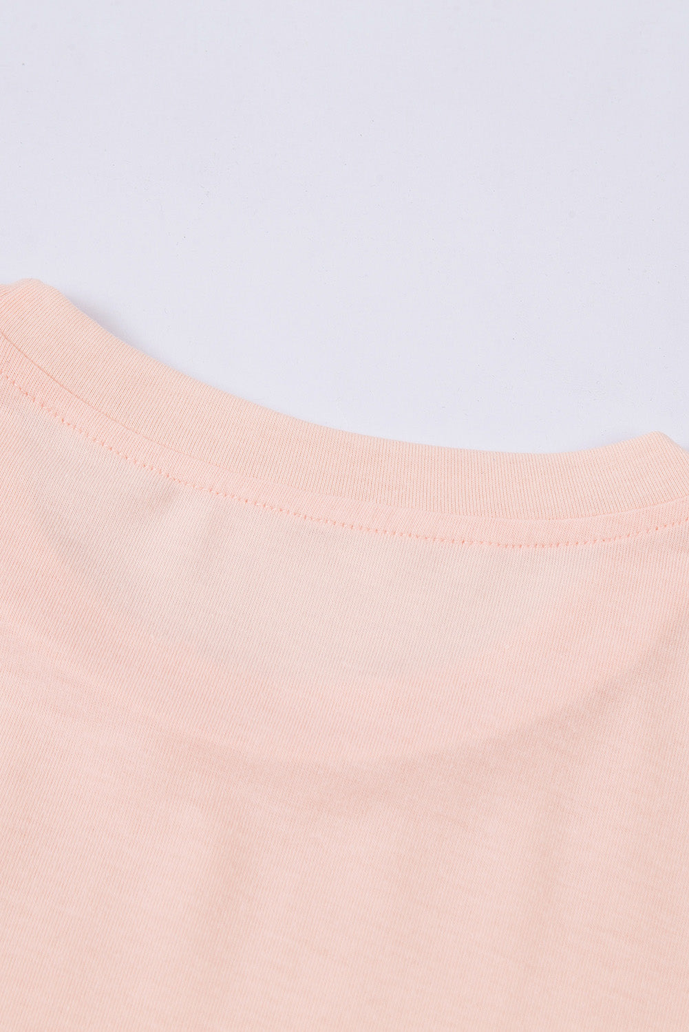 Black Solid Color Crew Neck Tee