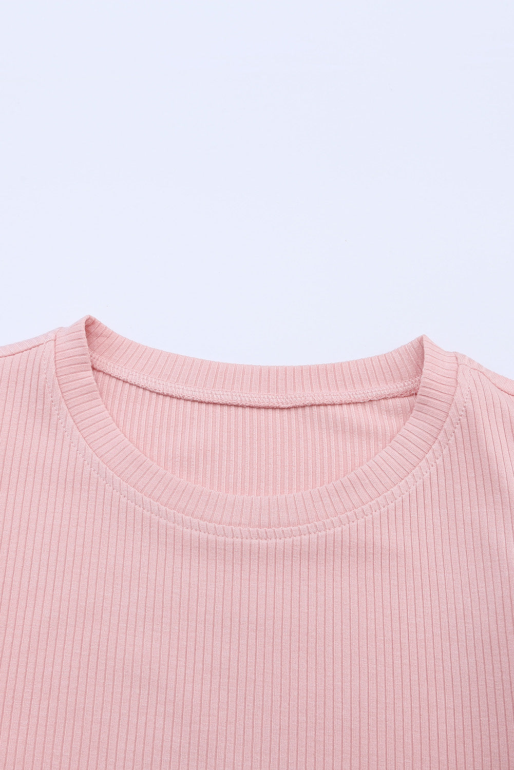 Black Dotty Mesh Ruffle Sleeve Ribbed Knit Top