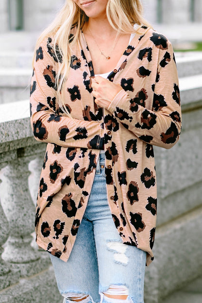 Black Sequined Santa Claus Button Up Cardigan