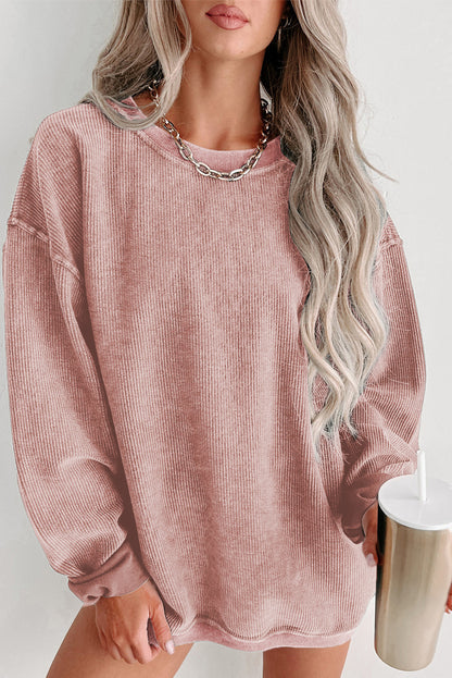 Black Christmas Neon Nutcrackers Mineral Wash Corded Sweatshirt