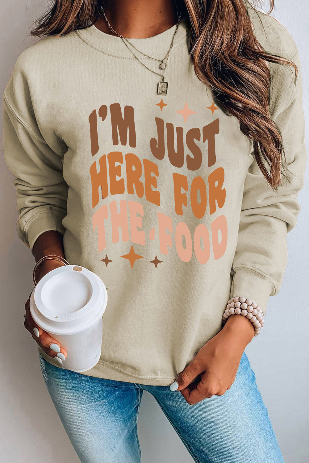 Pink MERRY Alphabet Print Loose Fit Christmas Sweatshirt