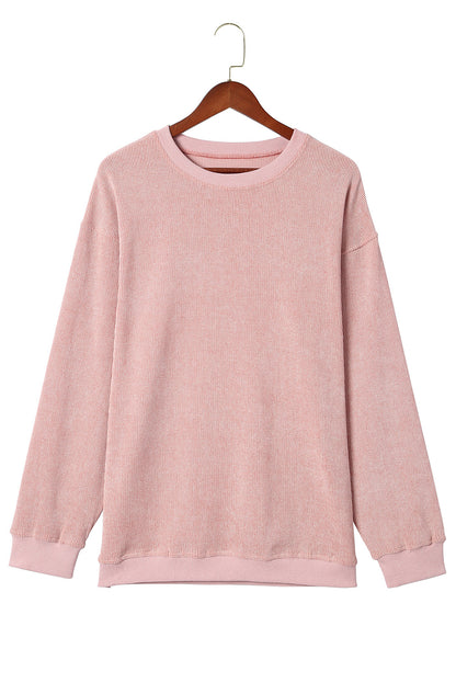 Black Christmas Neon Nutcrackers Mineral Wash Corded Sweatshirt