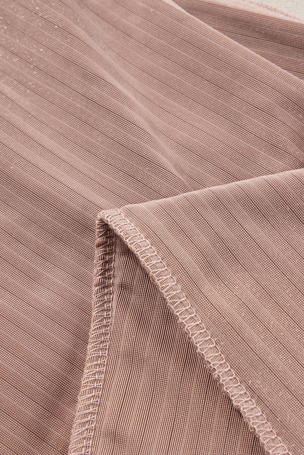 Chestnut Solid Color High Waist Flare Corduroy Pants