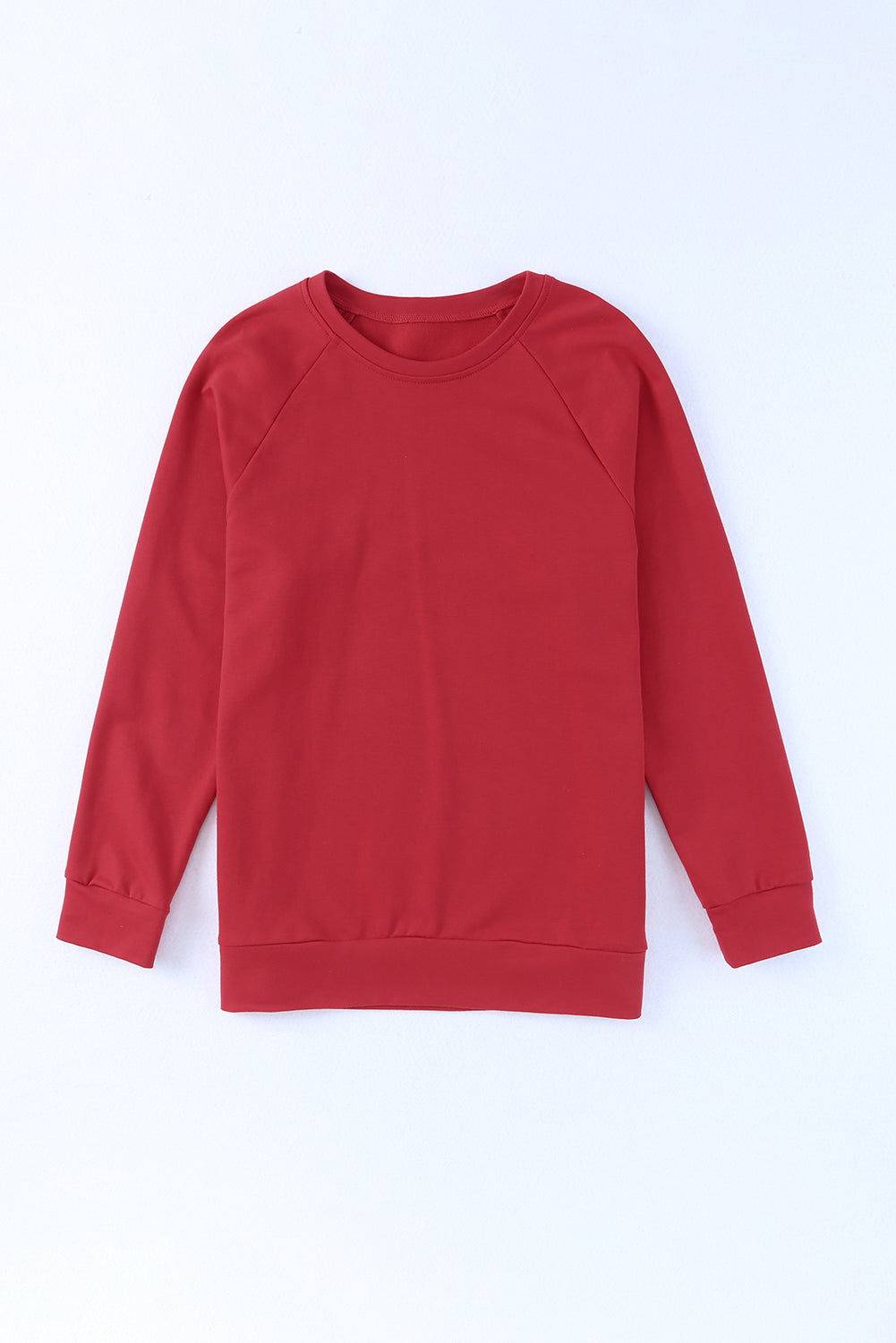 Fiery Red Chenille MERRY Christmas Raglan Sleeve Sweatshirt