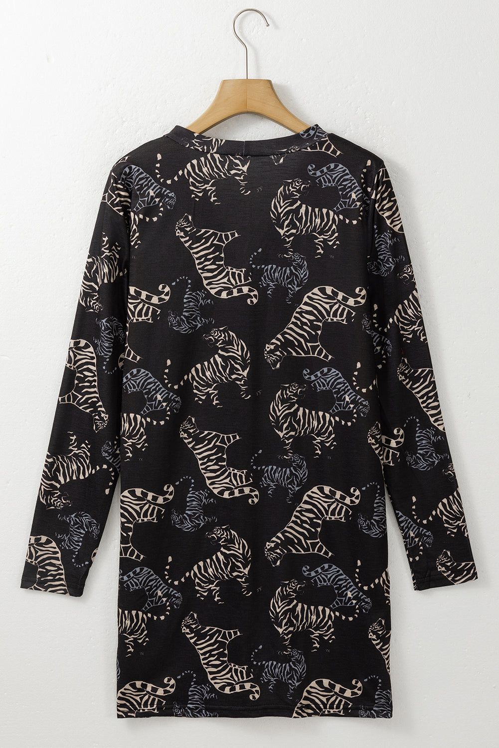 Black Sequined Santa Claus Button Up Cardigan