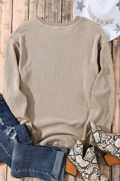 Black Christmas Neon Nutcrackers Mineral Wash Corded Sweatshirt