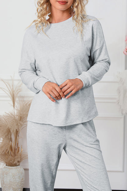 Spinach Green Sequined Christmas Cane Pattern Lounge Sweatsuit