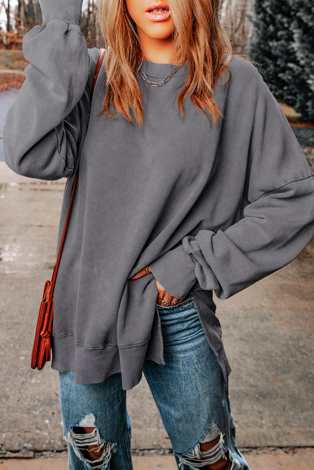 Black Merry Christmas Leopard Trees Graphic Sweatshirt