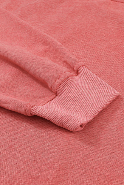 Green Drop Shoulder Crew Neck Pullover Sweatshirt