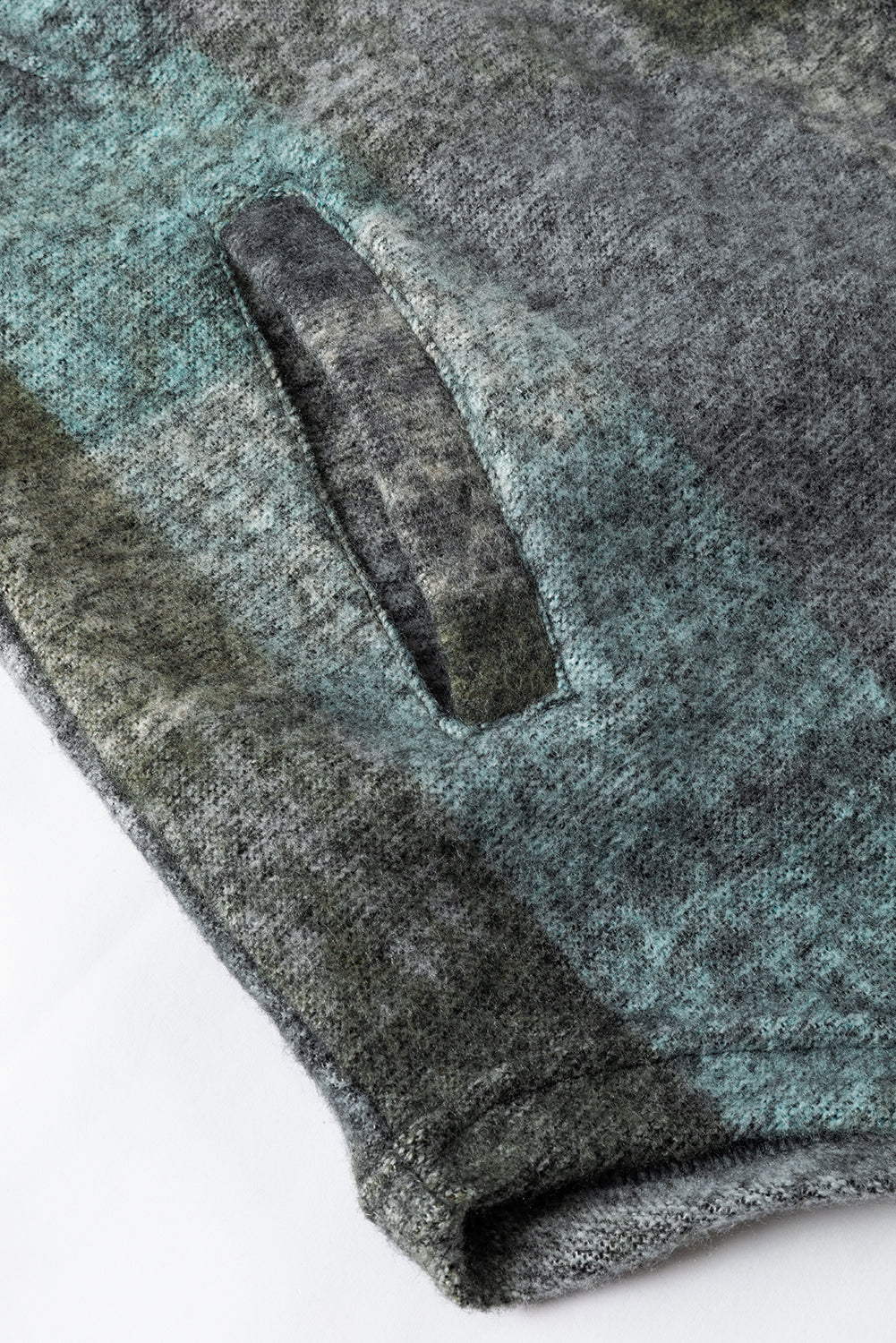 Multicolor Brushed Plaid Buttoned Pullover Oversized Hoodie