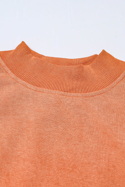Green Drop Shoulder Crew Neck Pullover Sweatshirt