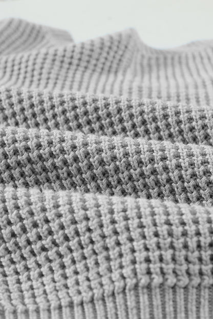 Fiery Red Cross Back Hollow-out Sweater
