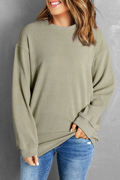 Black Christmas Neon Nutcrackers Mineral Wash Corded Sweatshirt