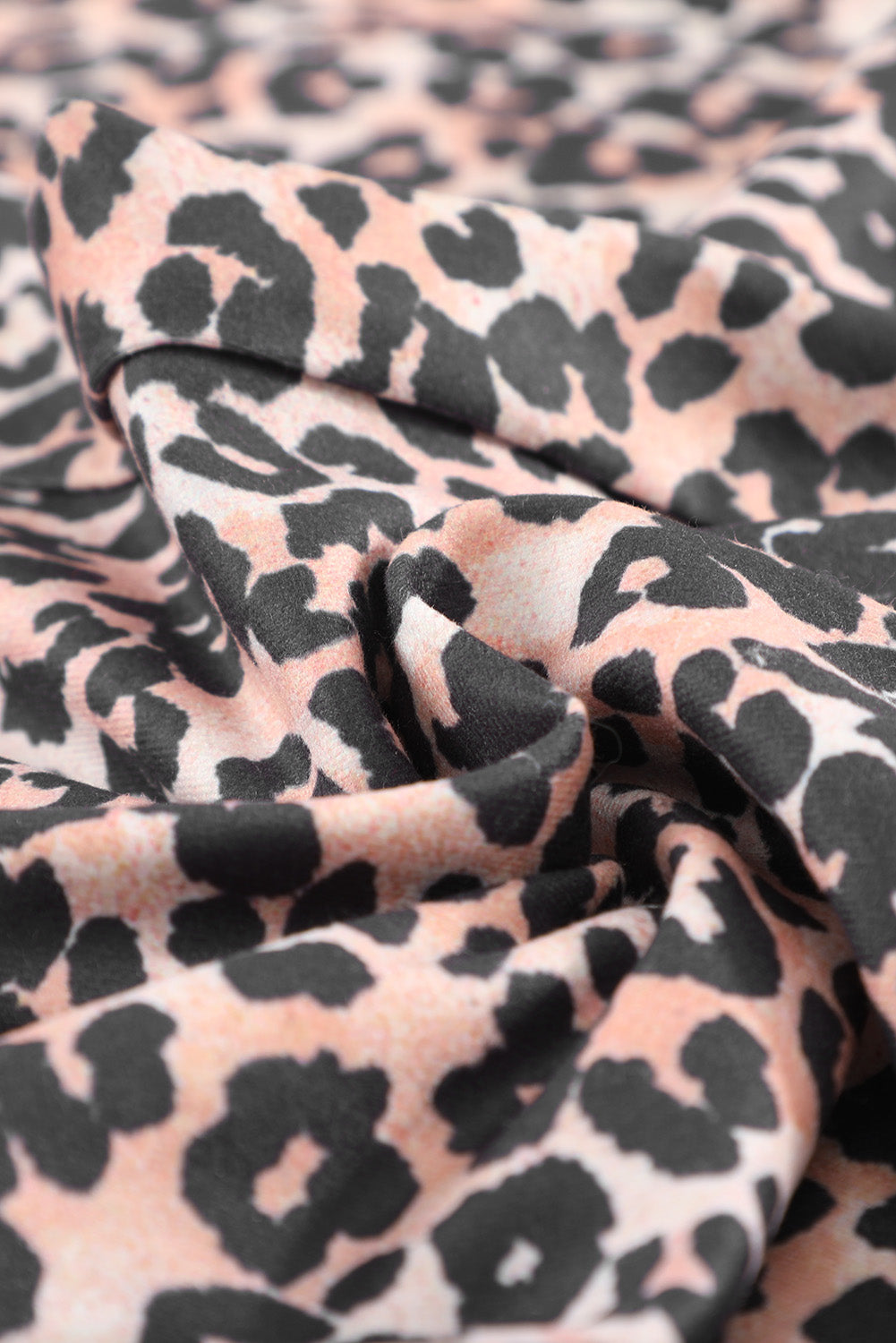 Leopard Christmas Santa Claus Leopard Print Two Piece Lounge Set